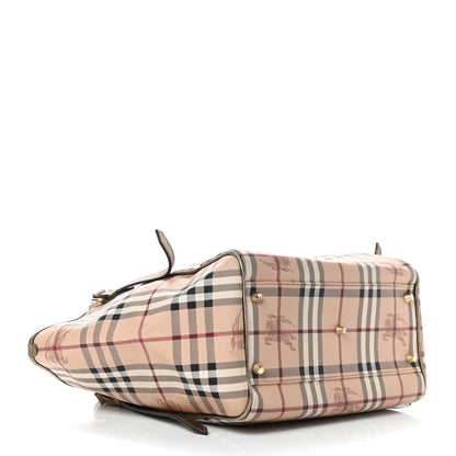 Burberry Haymarket Check Small Canterbury Tote Gold 4 of 10
