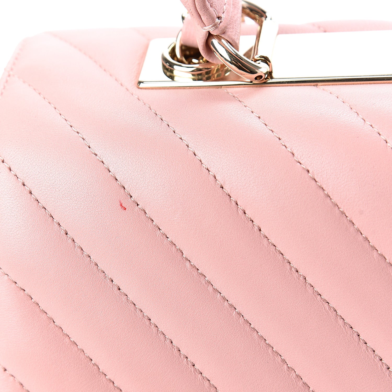 Chanel Lambskin Chevron Quilted Medium Trendy CC Dual Handle Flap Bag Pink 11 of 12
