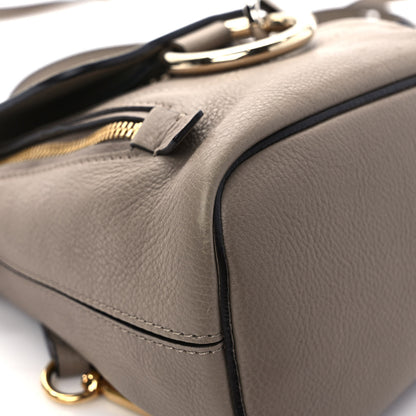 Chloe Suede Calfskin Mini Faye Backpack Motty Grey 10 of 11