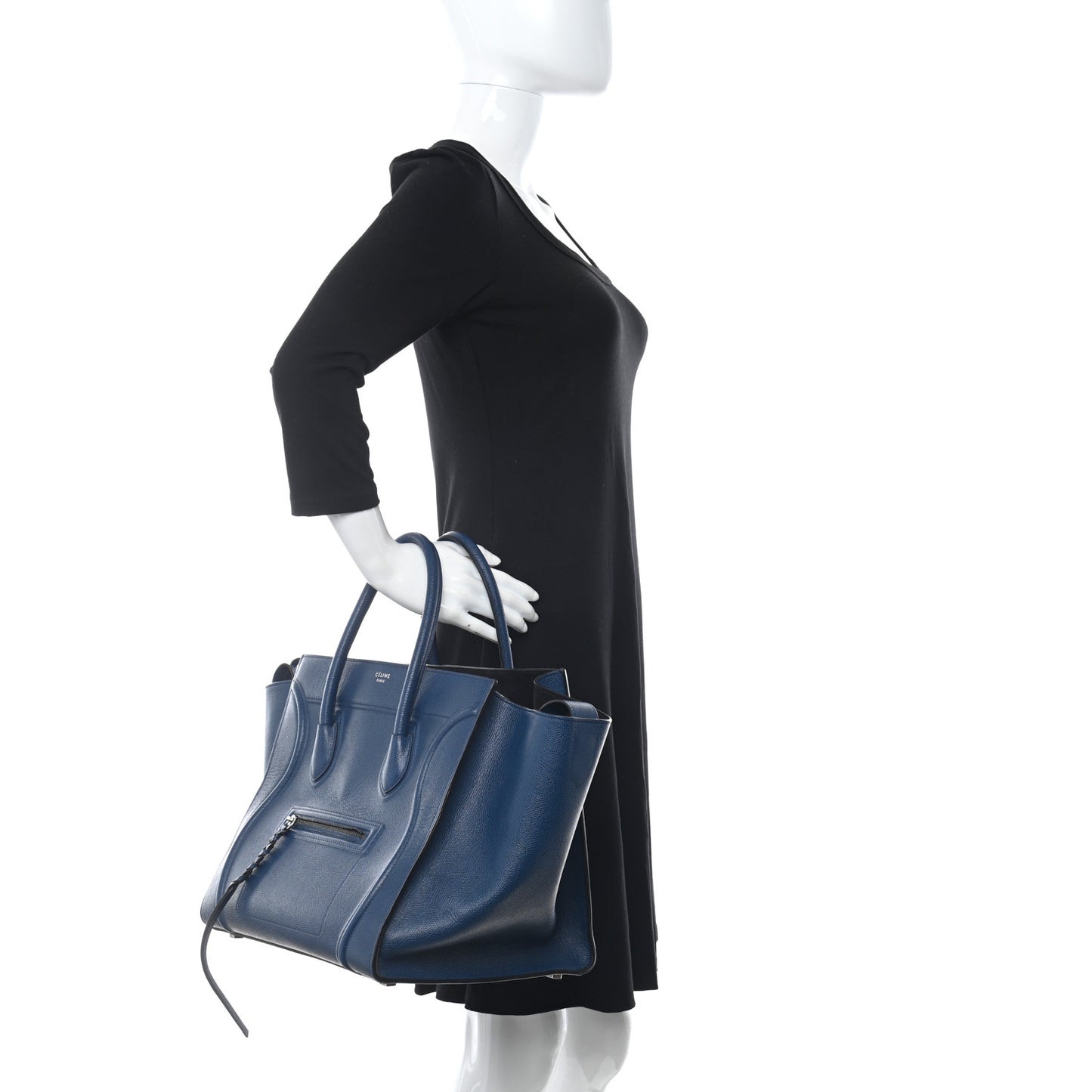 Grained Calfskin Medium Phantom Luggage Deepsea
