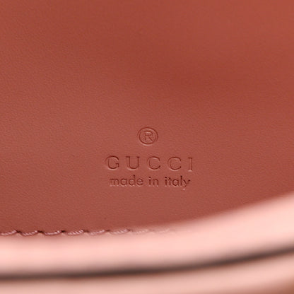 Gucci Calfskin GG Super Mini Debossed Chain Wallet Dust Carmine 7 of 11