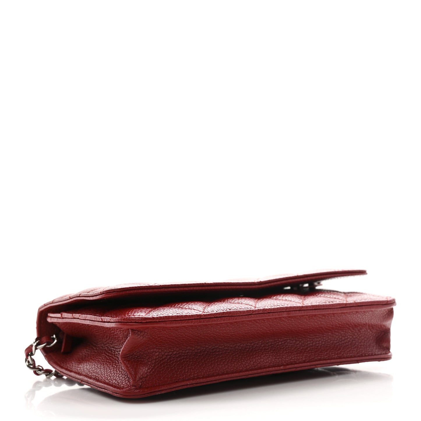 Caviar Quilted Wallet On Chain WOC Red
