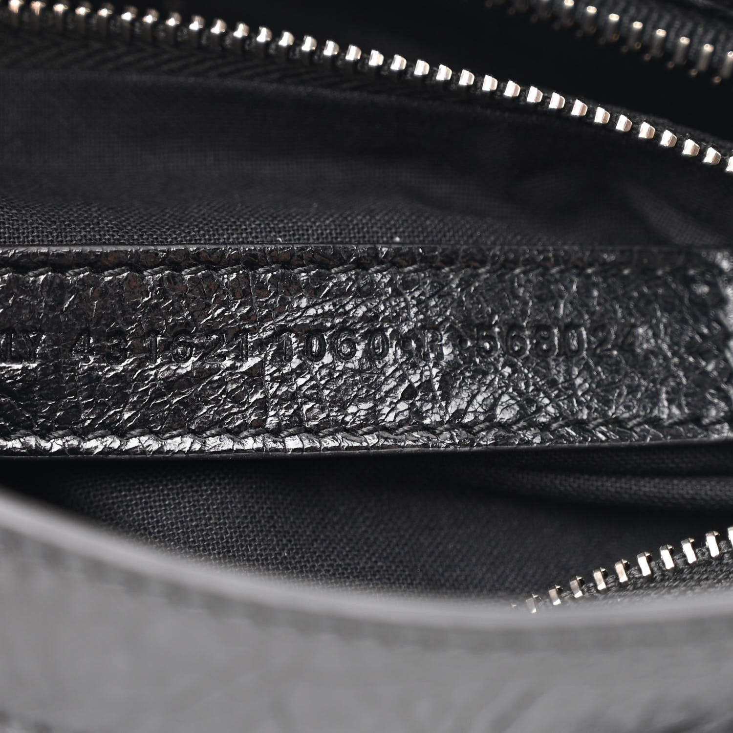 Balenciaga Agneau Classic Hardware S City Logo Strap Black White 9 of 12