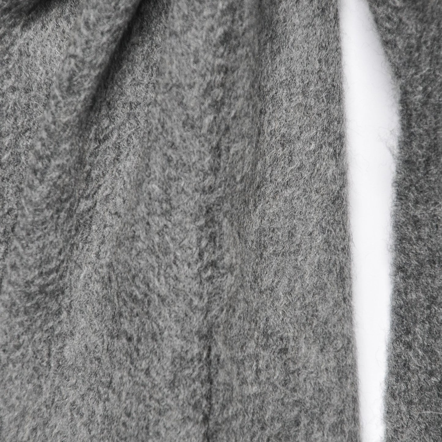 Cashmere Fringe Scarf Gray