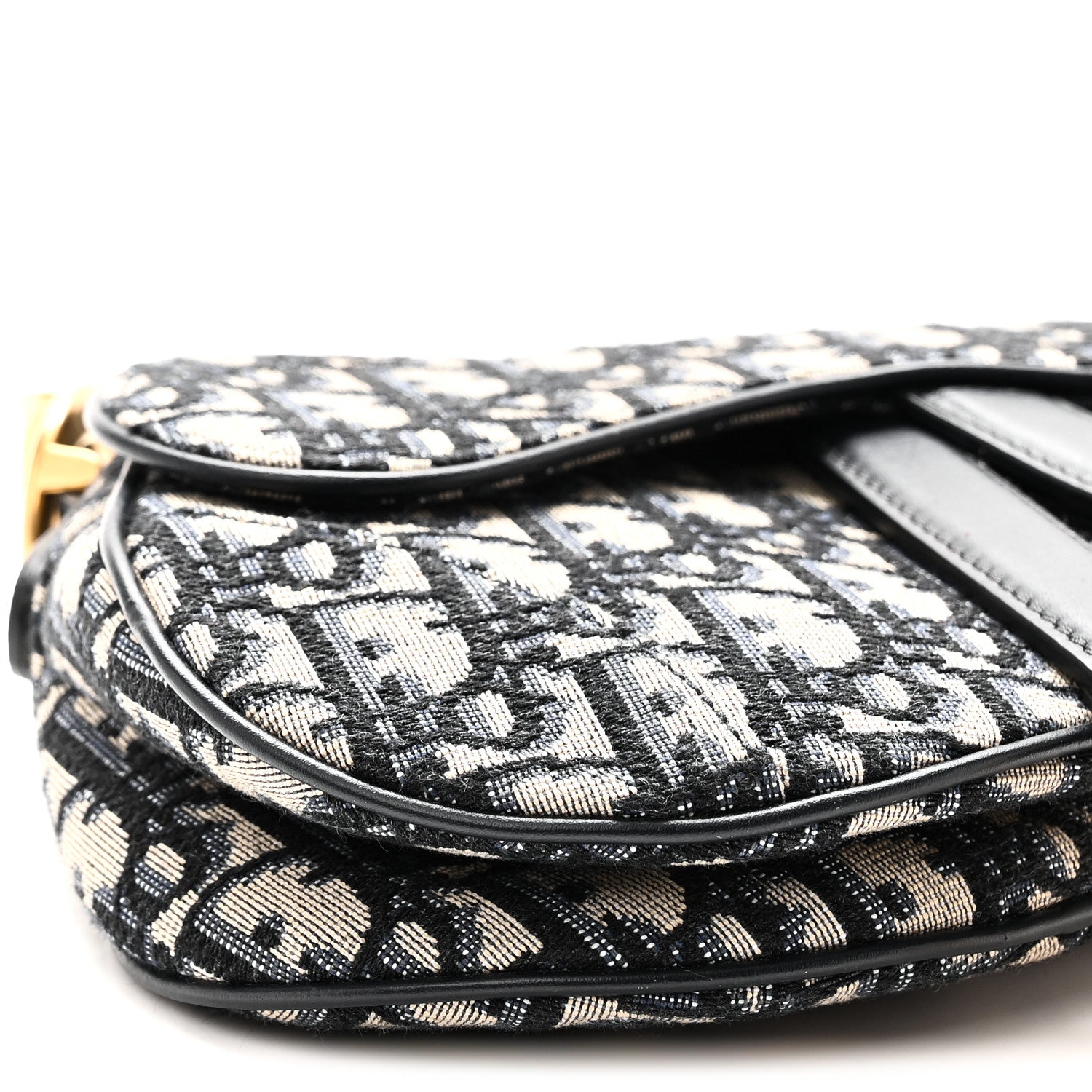 Christian Dior Oblique Mini Saddle Bag Blue 9 of 10