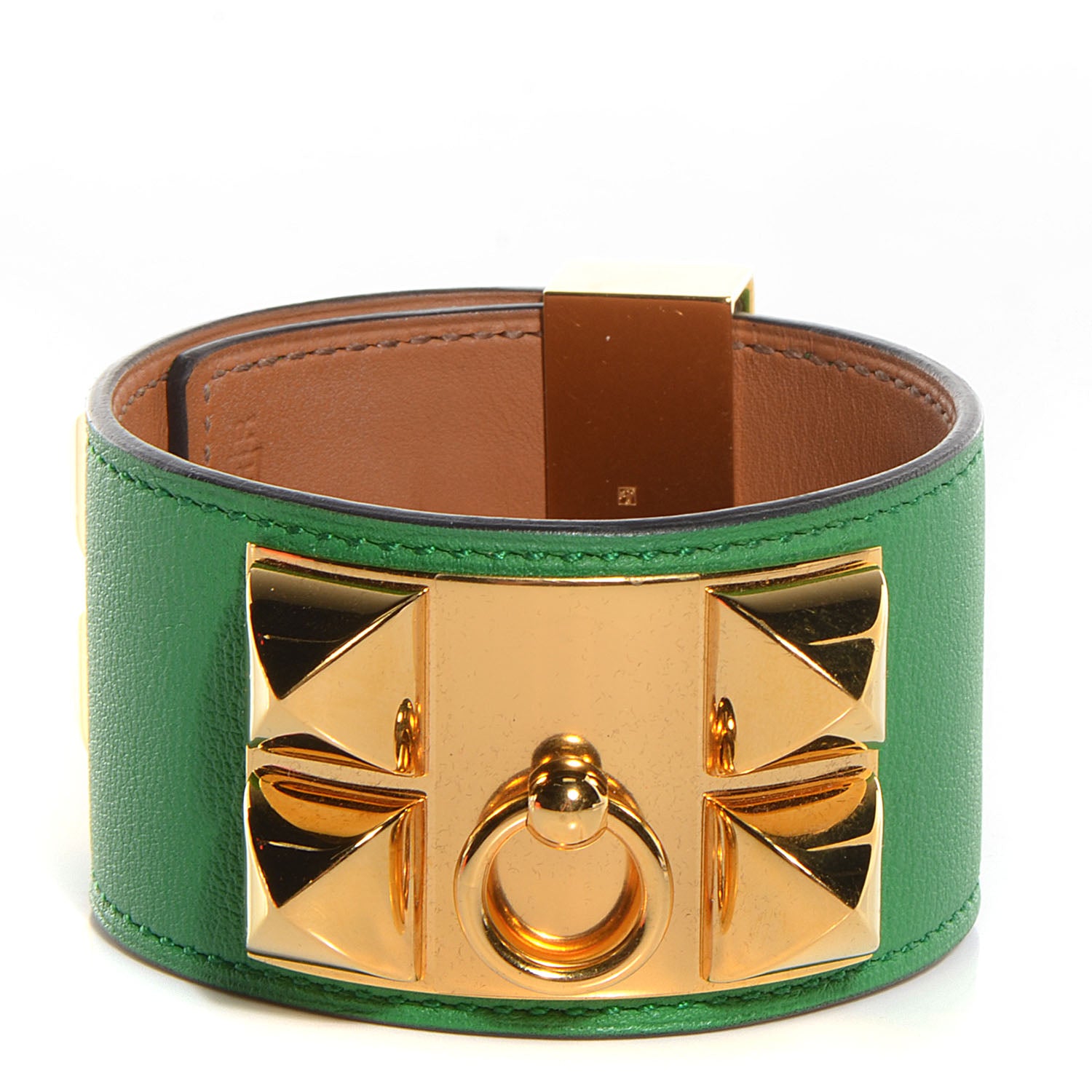 Hermes Swift Collier de Chien CDC Bracelet Large Bamboo Bambou 1 of 7