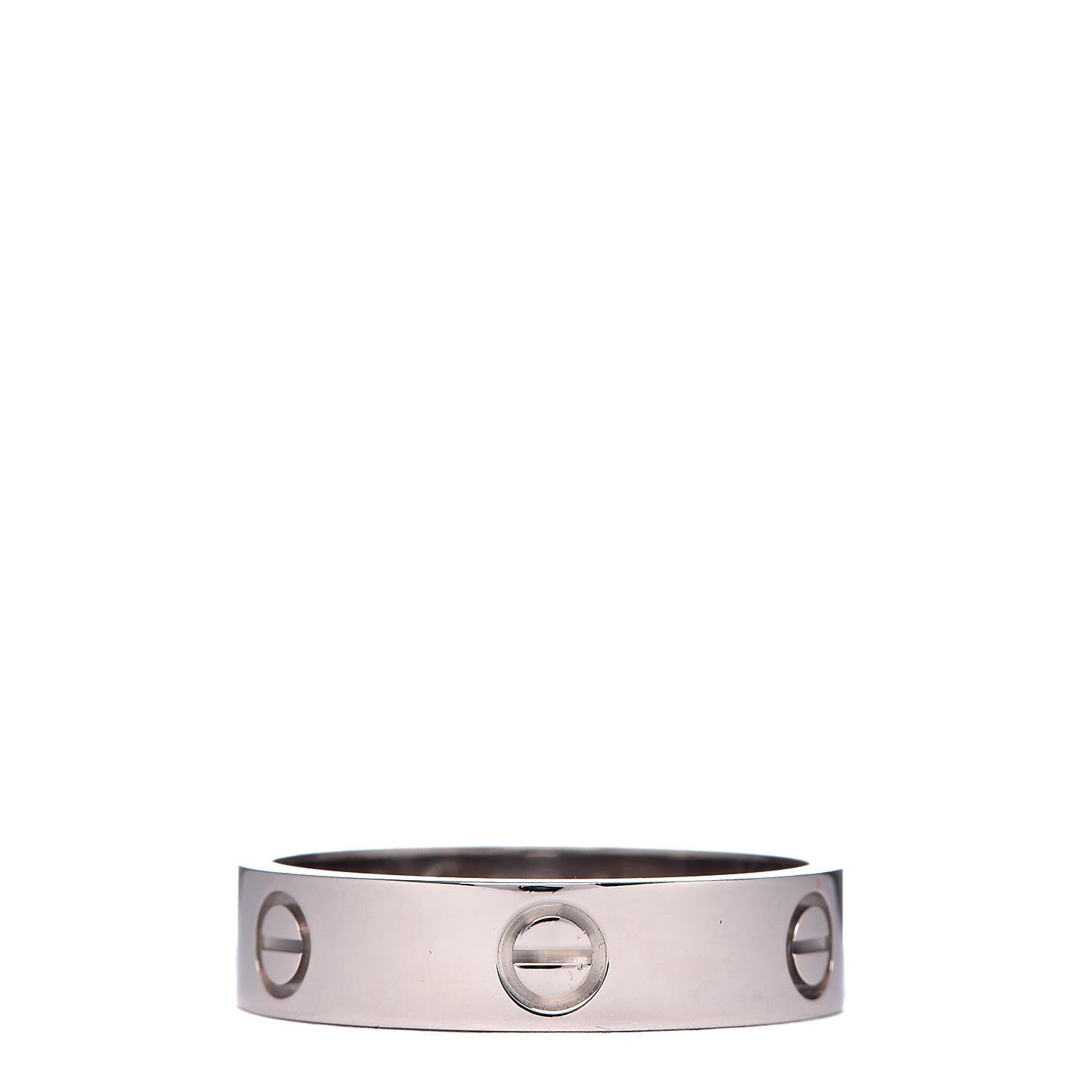 Cartier 18K White Gold 5.5mm LOVE Ring 64 10.75 1 of 5