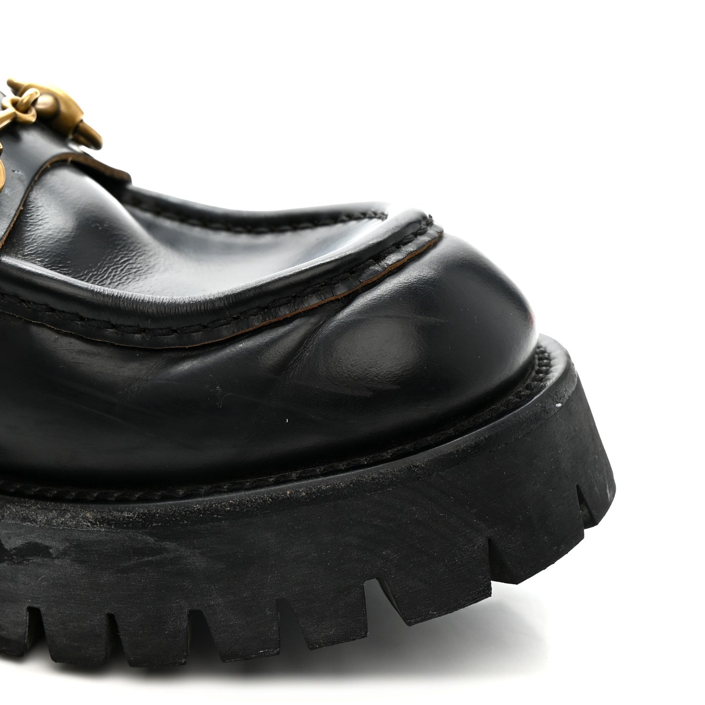 Cordovan Lux Womens Harald Horsebit 25mm Platform Loafers 39 Black