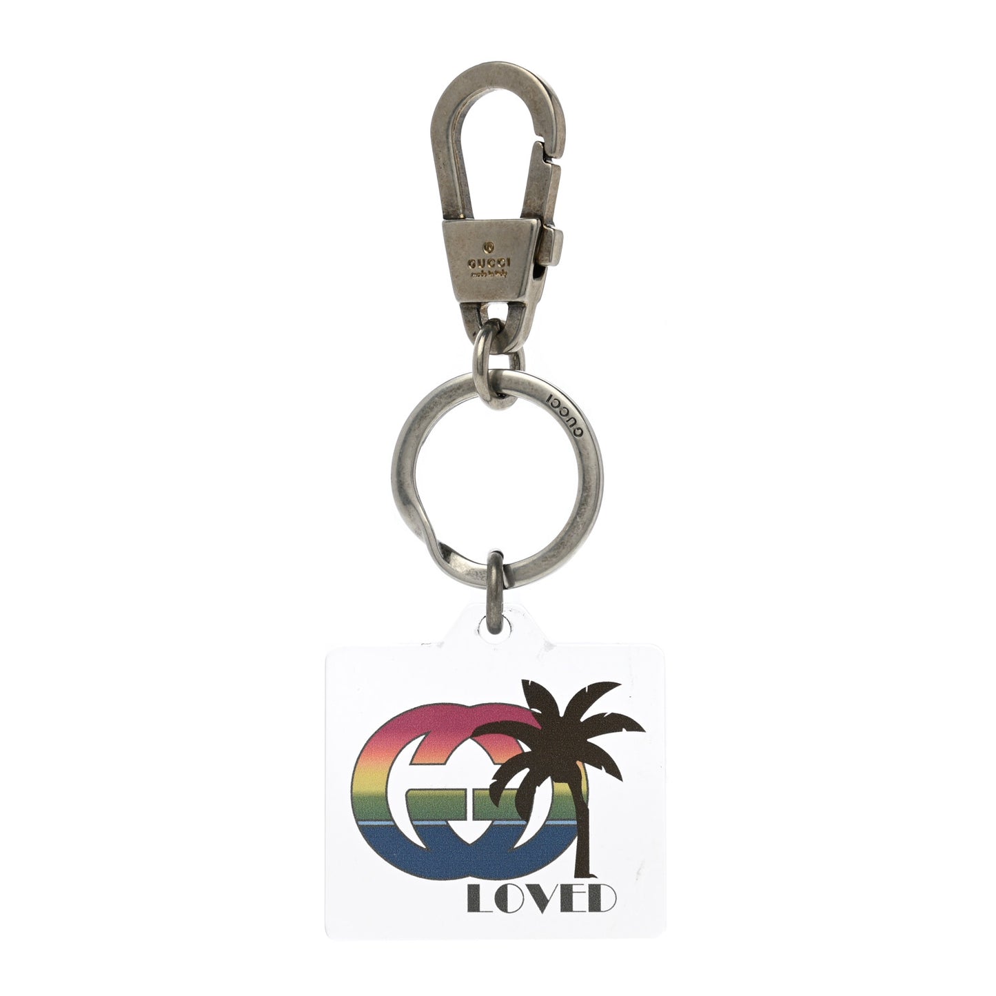 Plexiglass GG Loved Key Charm Multicolor