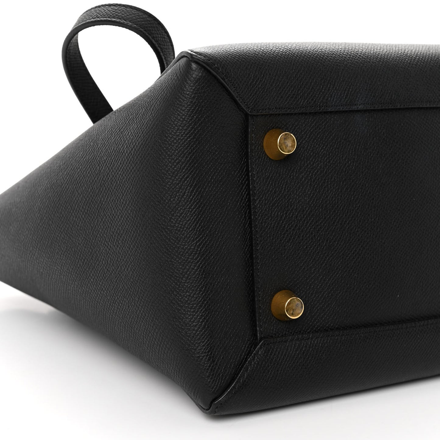 Grained Calfskin Micro Belt Bag Black