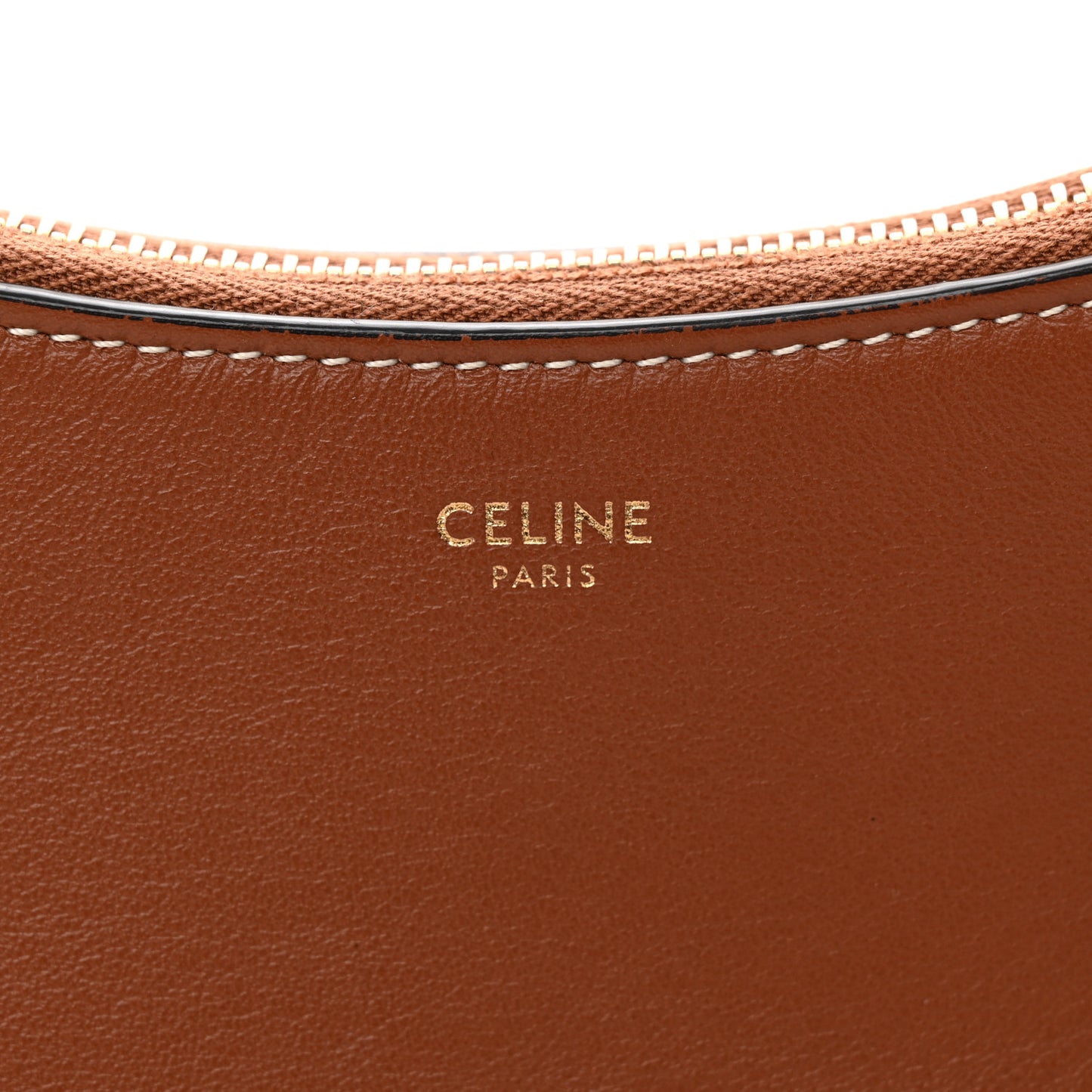 Smooth Calfskin Medium Strap Ava Shoulder Bag Tan