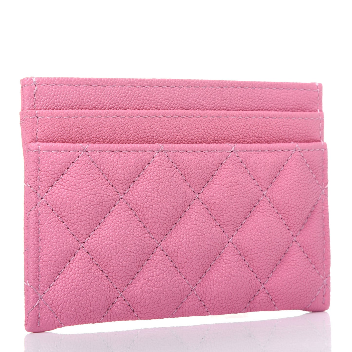 Caviar Quilted Boy Card Holder Pink