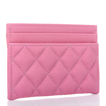 Chanel Caviar Quilted Boy Card Holder Pink 3 of 12