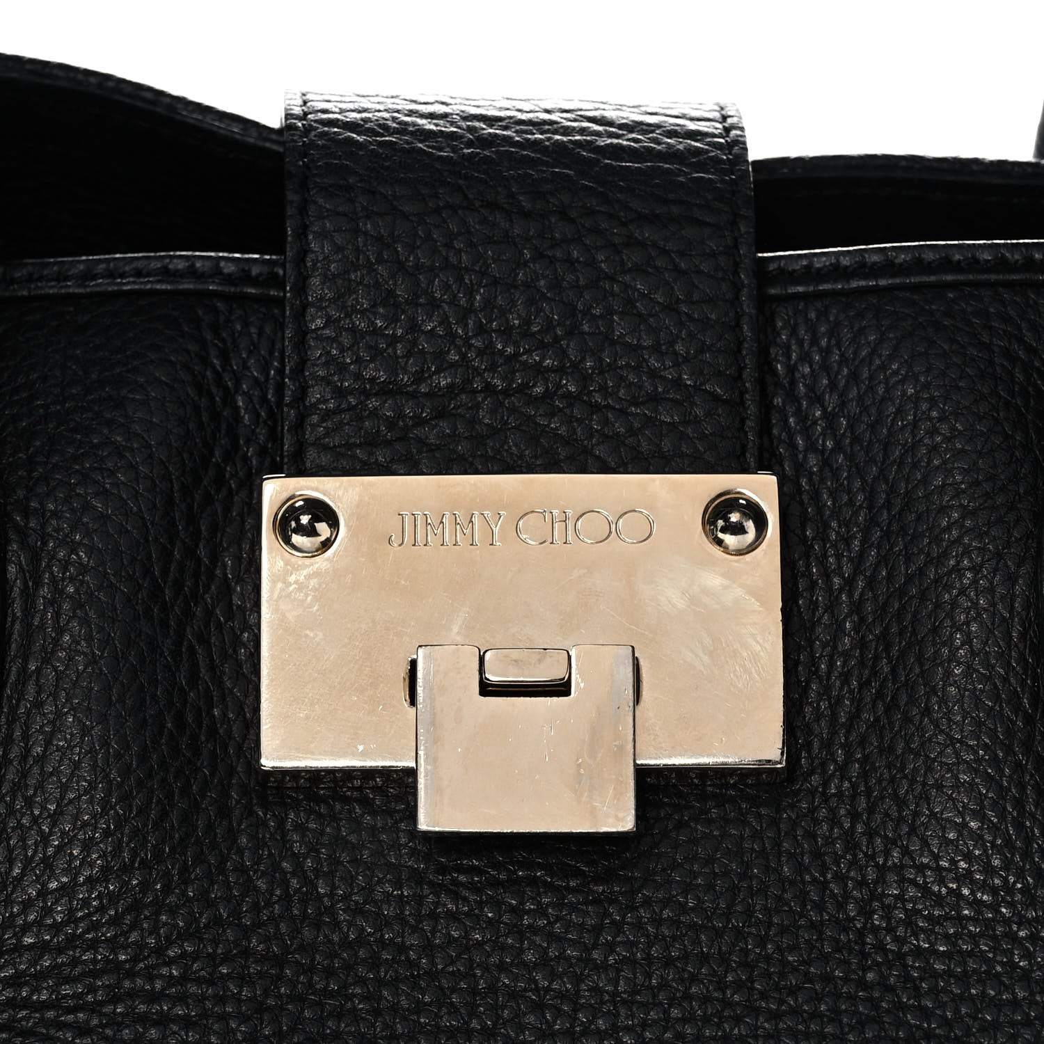 Jimmy Choo Grainy Calf Rania Black 9 of 10