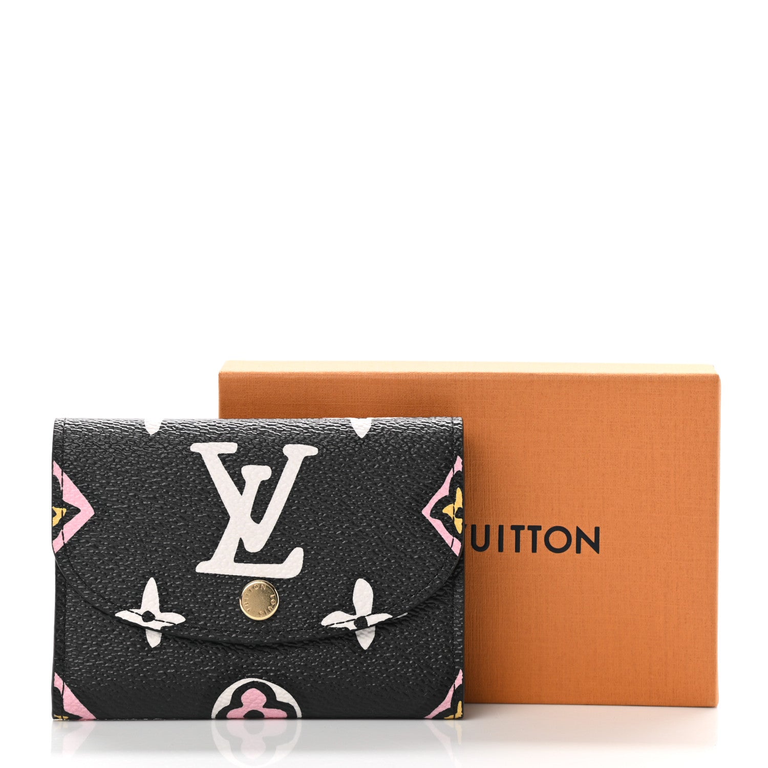 Louis Vuitton Monogram Giant Wild At Heart Rosalie Coin Purse Black 8 of 8