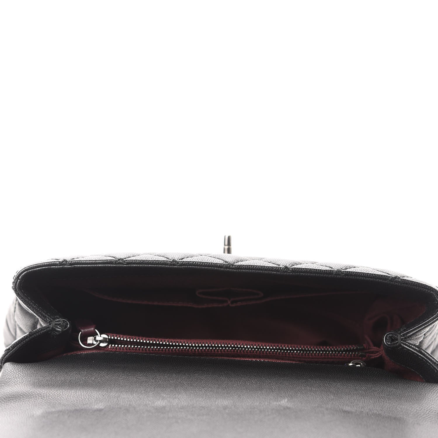 Chanel Caviar Quilted Small Coco Handle Flap Black 5 of 12