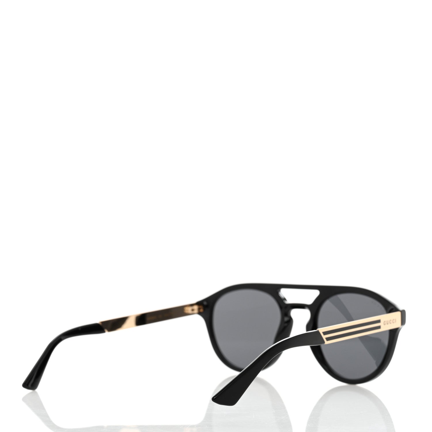 Gucci Acetate Mens Sunglasses GG0689S Black Gold 4 of 8