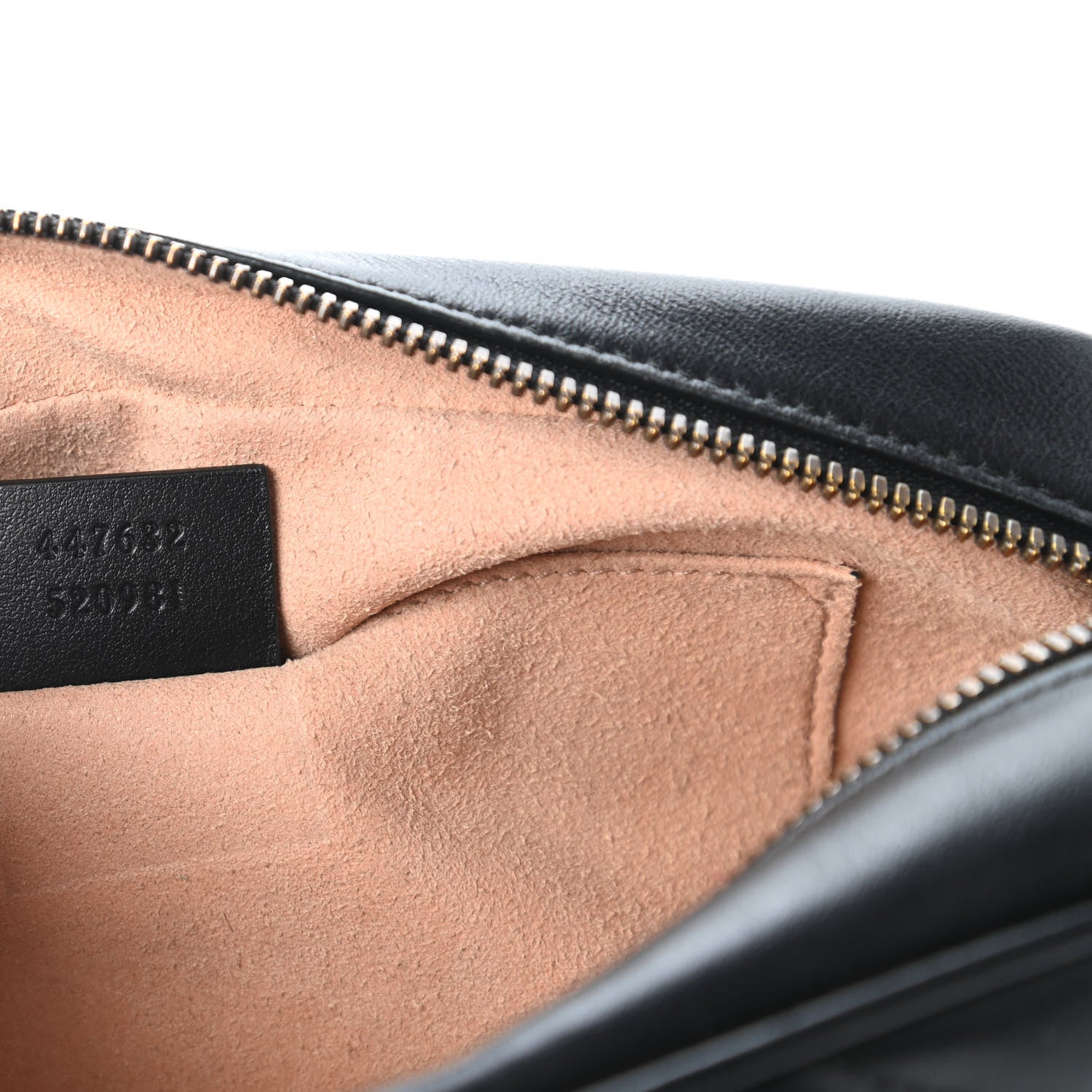 Gucci Calfskin Matelasse Small GG Marmont Chain Shoulder Bag Black 9 of 11