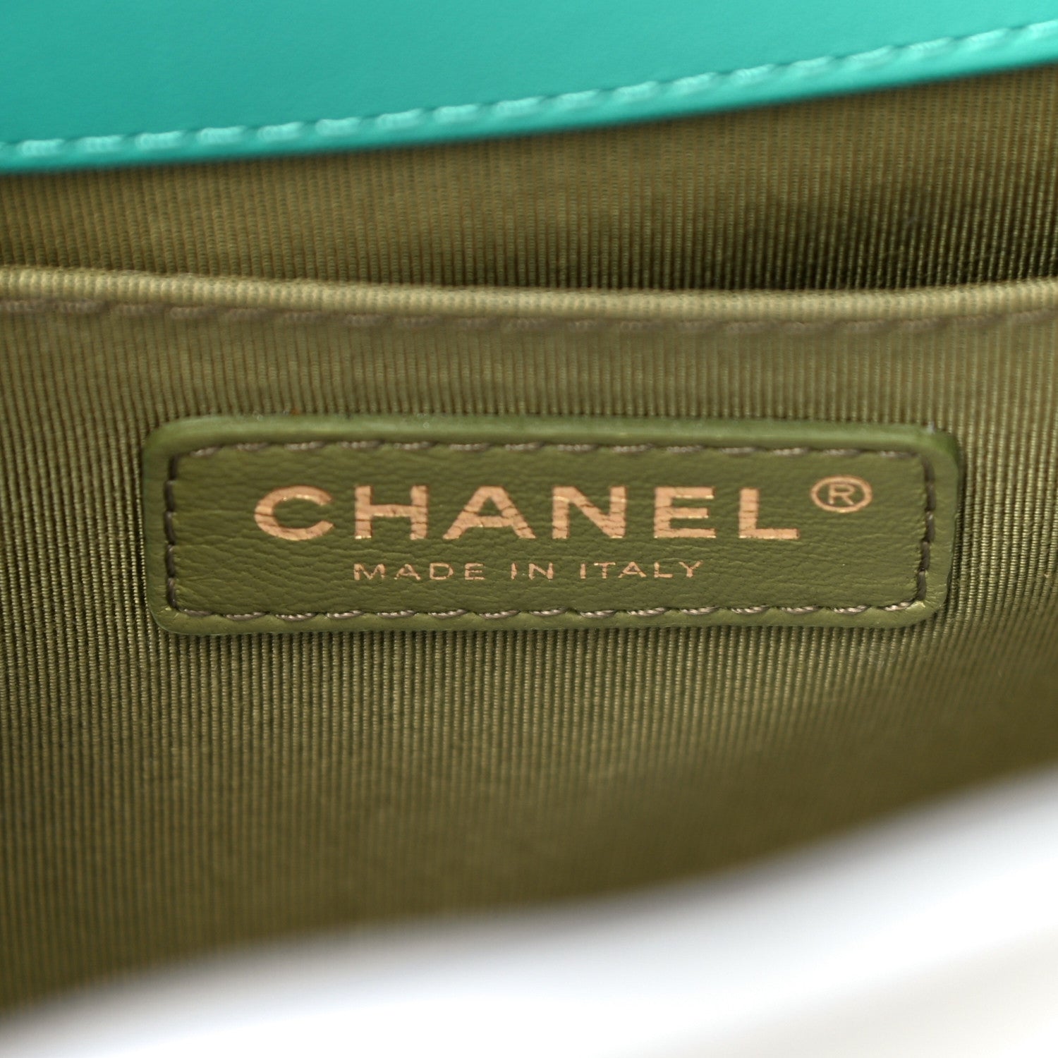 Chanel Calfskin Quilted Medium Boy Flap Turquoise 6 of 11