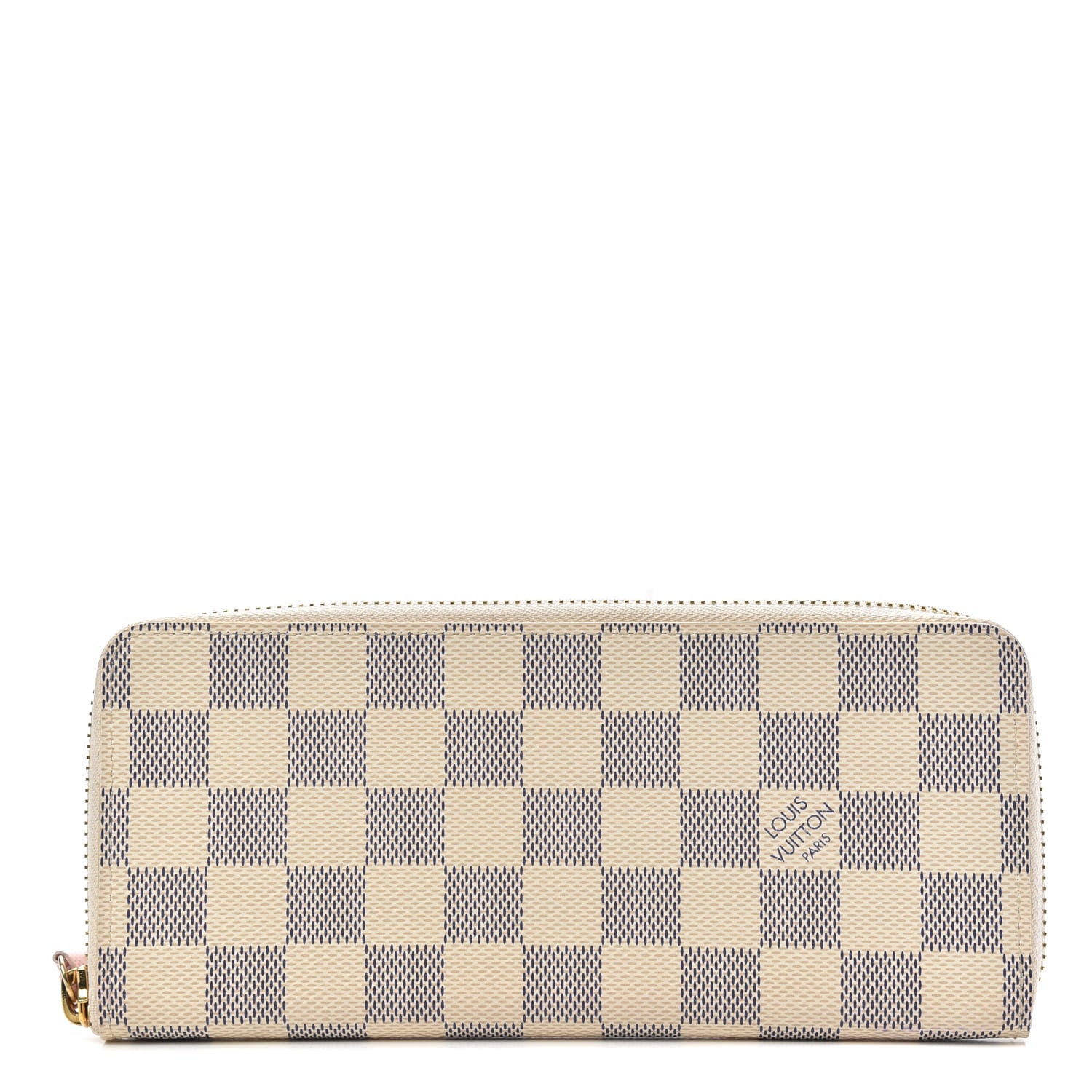 Louis Vuitton Damier Azur Clemence Wallet Rose Ballerine 1 of 7
