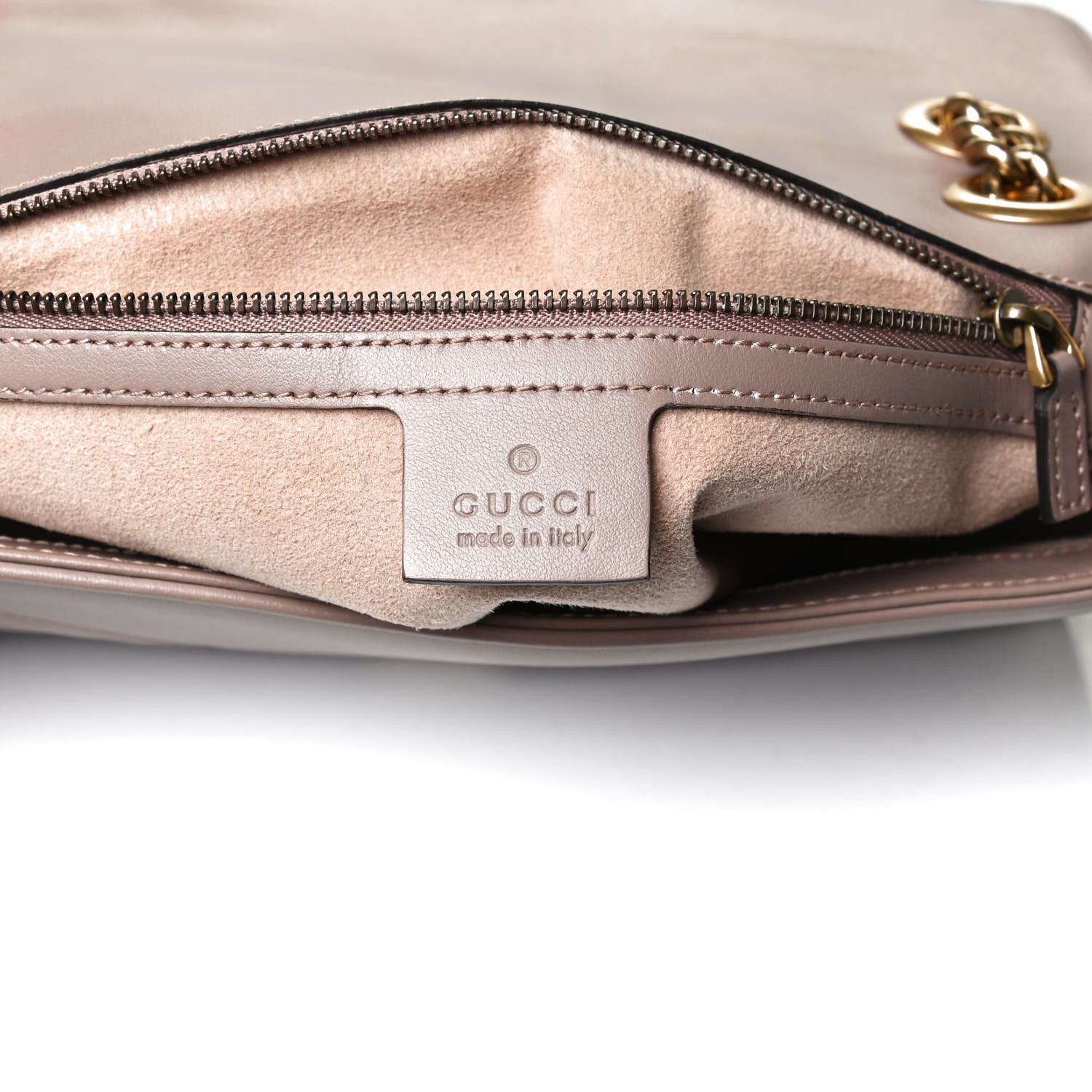 Gucci Calfskin Matelasse Small GG Marmont Shoulder Bag Porcelain Rose 6 of 11