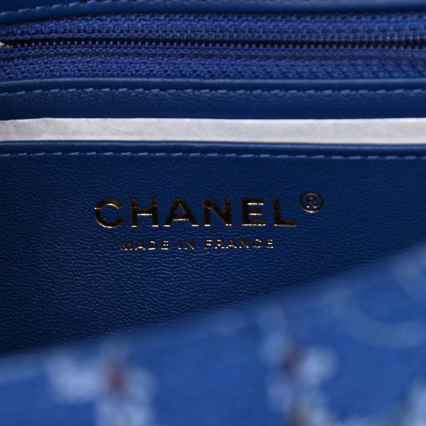 Tweed Quilted Mini Rectangular Flap Blue Multicolor