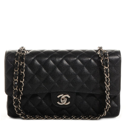 Chanel Caviar Quilted Medium Double Flap Black 1 of 8