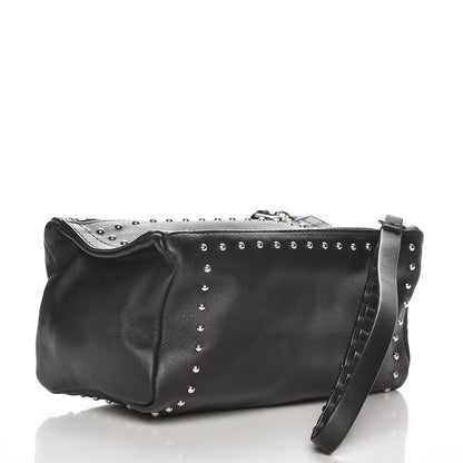 Givenchy Calfskin Studded Pandora Wristlet Black 3 of 7