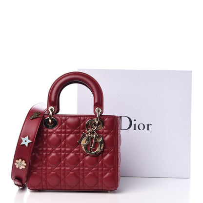 Christian Dior Lambskin Cannage Small My Lady Dior Red 13 of 13