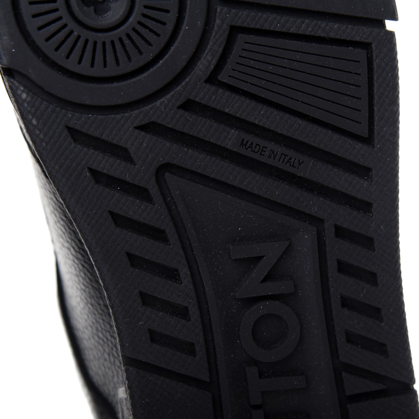 Calfskin Mens LV Trainer Sneaker 8 Black
