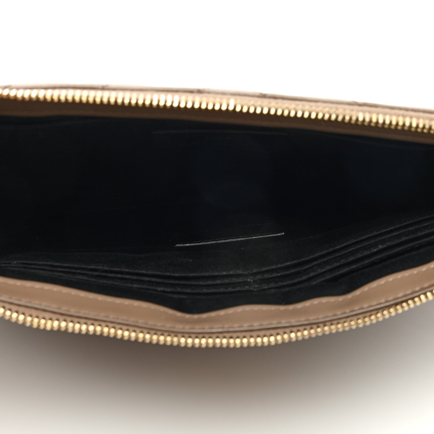 Saint Laurent Calfskin Matelasse Monogram Cassandre Tablet Pouch Taupe 5 of 6