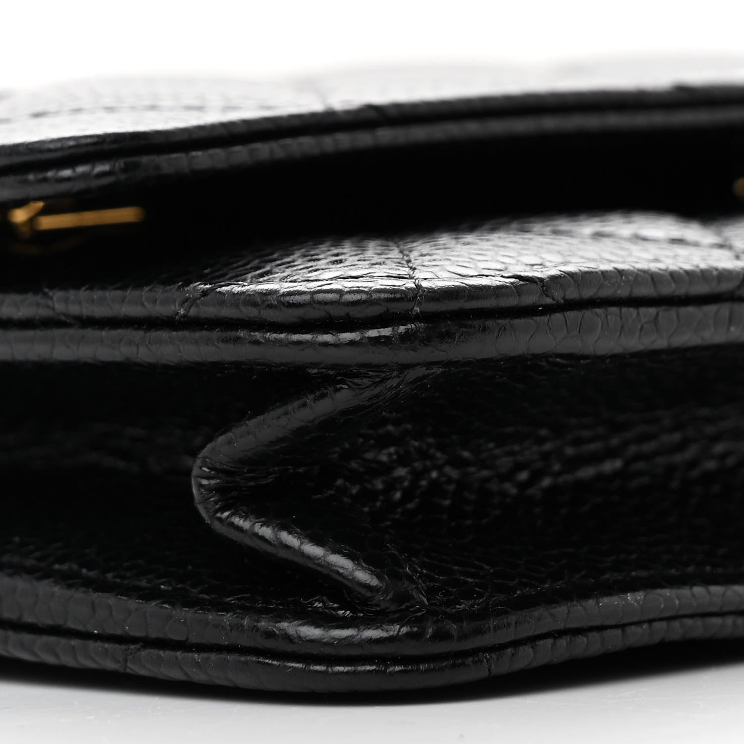 Chanel Caviar Quilted Wallet on Chain WOC Black 10 of 12