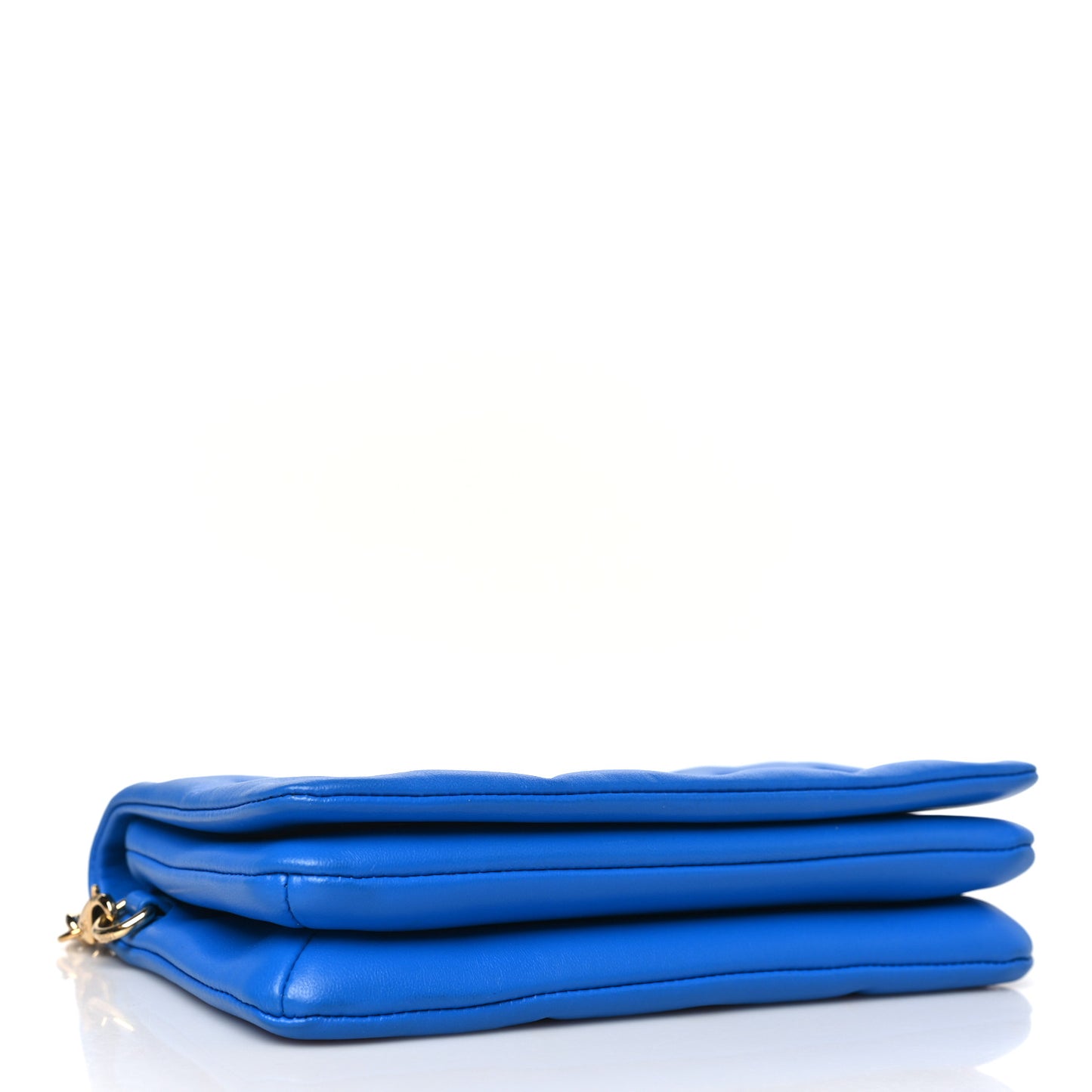 LOUIS VUITTON Lambskin Embossed Monogram Vuittamins Pochette Coussin Blue Red