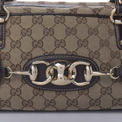 Gucci Monogram Medium Wave Boston Dark Brown 10 of 14