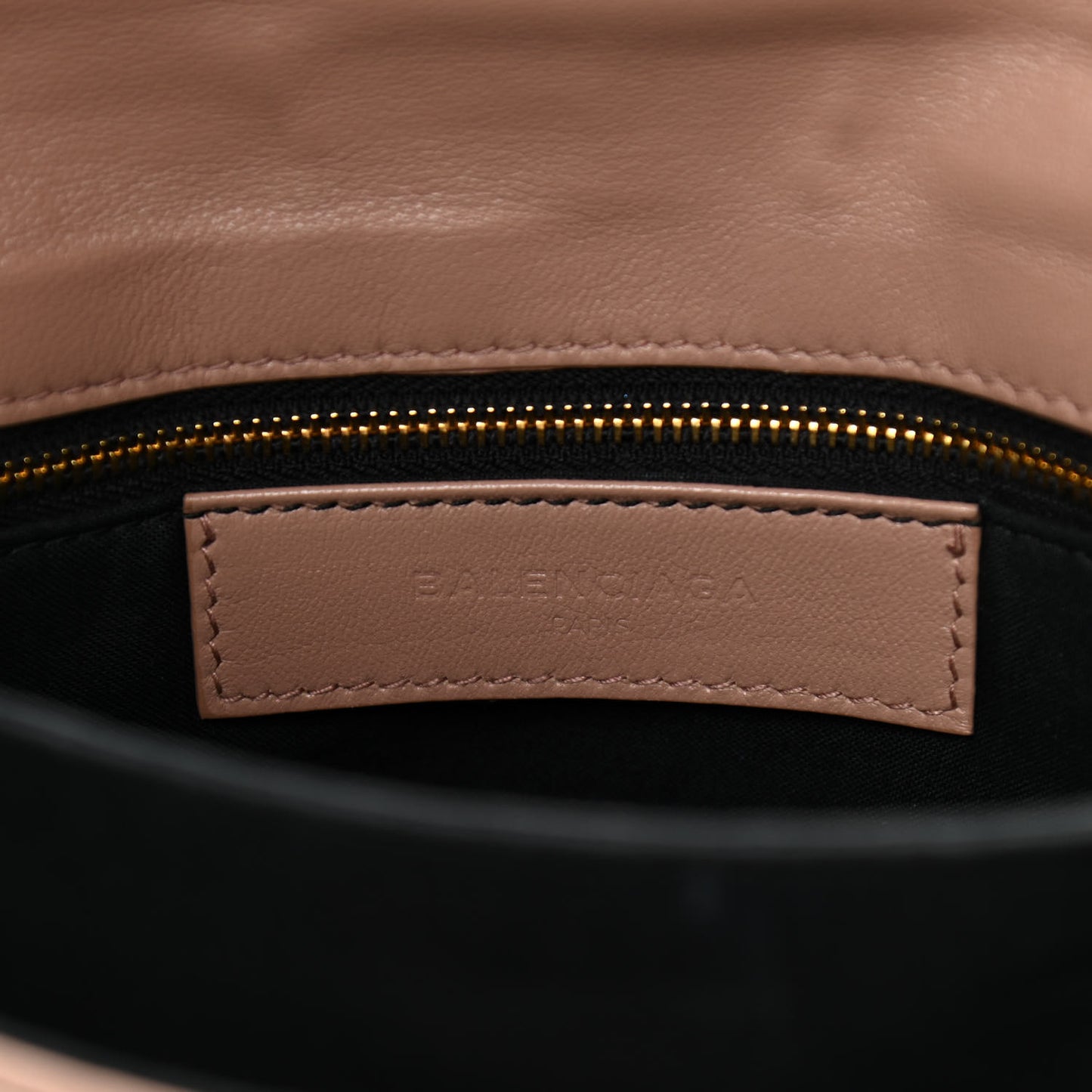 Agneau Giant 12 Gold Hardware Envelope Strap Clutch Rose Bonbon