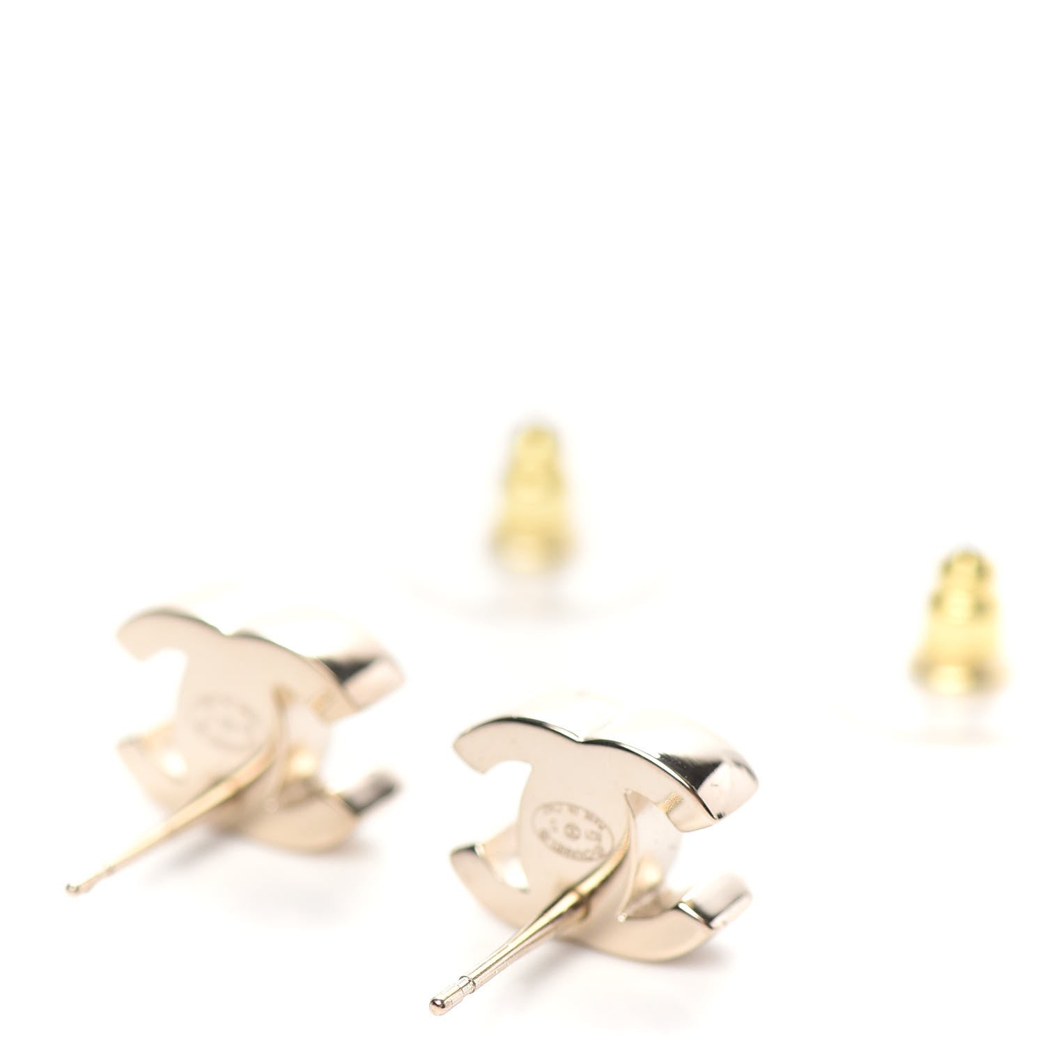 Chanel Metal CC Turnlock Earrings Gold 4 of 5