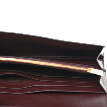 Mulberry Natural Grain Calfskin Continental Wallet Oxblood 5 of 9