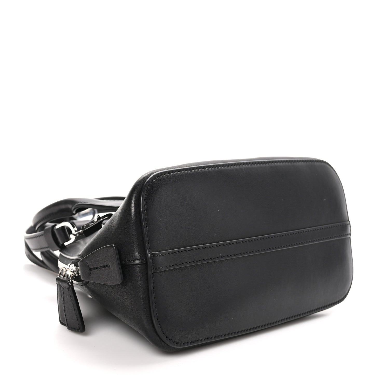 Saddle Calfskin Mini Devon Bag Black