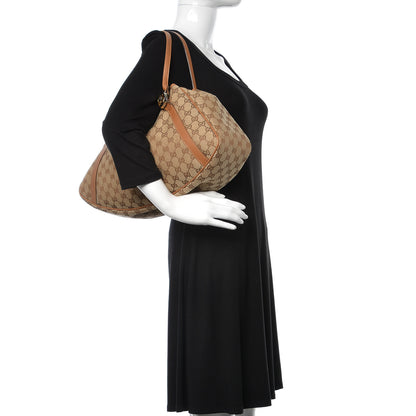 Gucci Monogram Medium GG Twins Shoulder Bag Tan 2 of 13