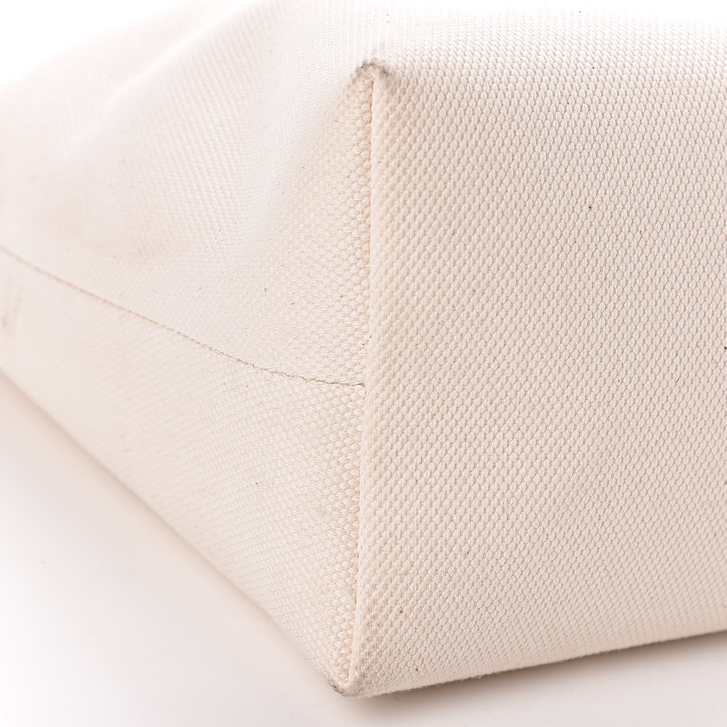 Celine Canvas Calfskin Horizontal Cabas Natural Tan 8 of 9