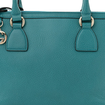 Gucci Dollar Calfskin GG Charm Satchel Deep Cobalt 8 of 11