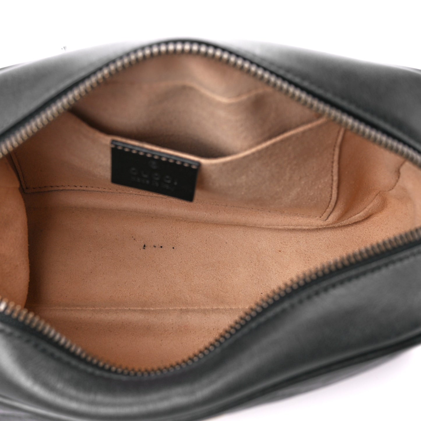 Calfskin Matelasse Small GG Marmont Chain Shoulder Bag Black