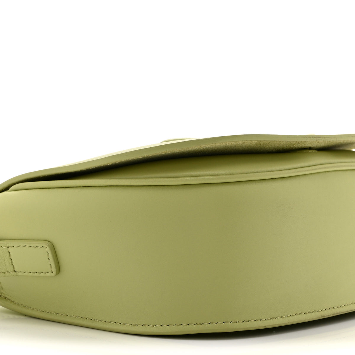 Smooth Calfskin Cuir Triomphe Folco Crossbody Bag Light Jade