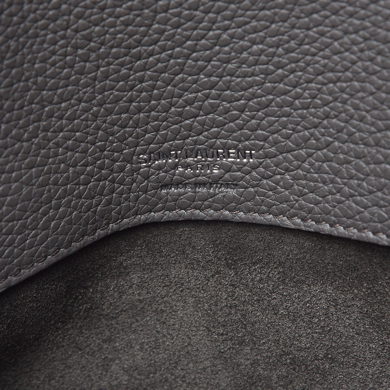 Saint Laurent Grained Calfskin Small Supple Sac De Jour Fog 8 of 8
