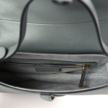 Christian Dior Grained Calfskin Saddle Bag Grey Stone 5 of 10