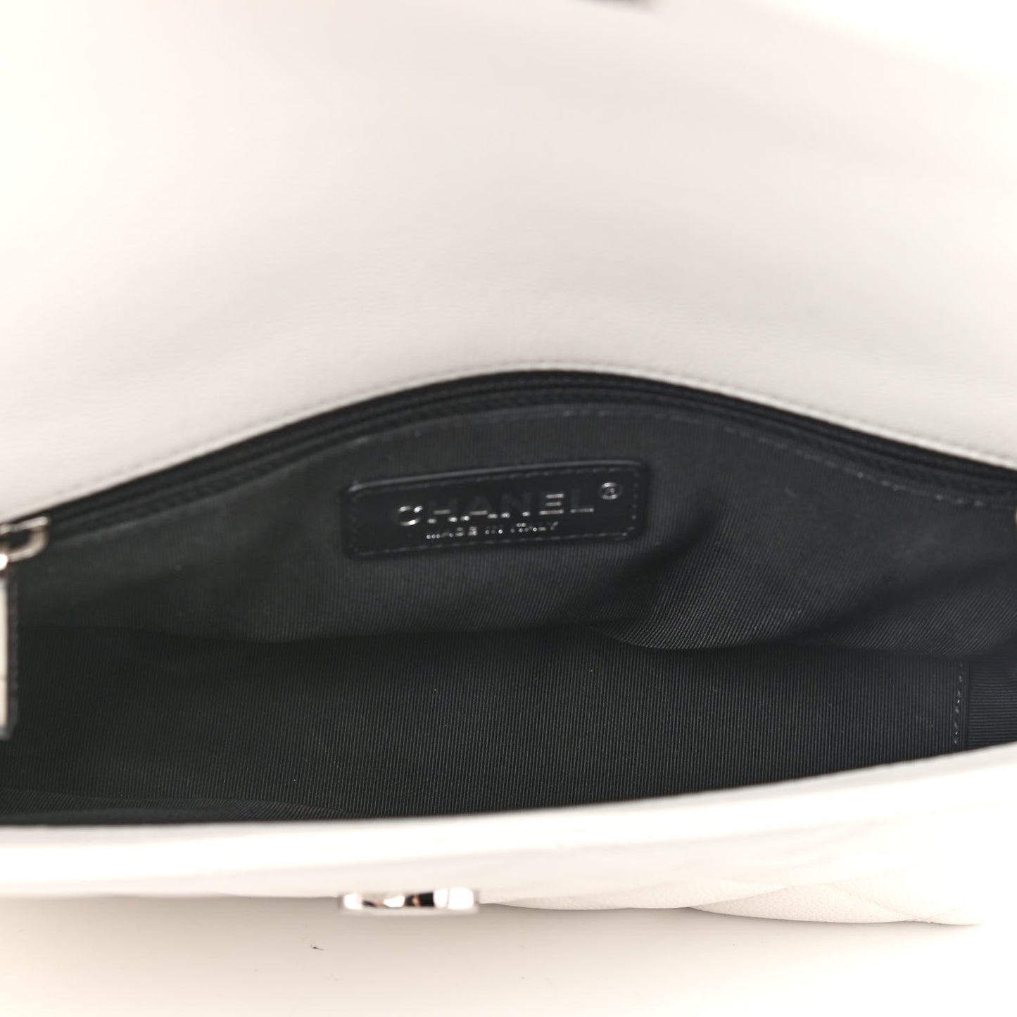 Caviar Quilted My Everything Flap White Black