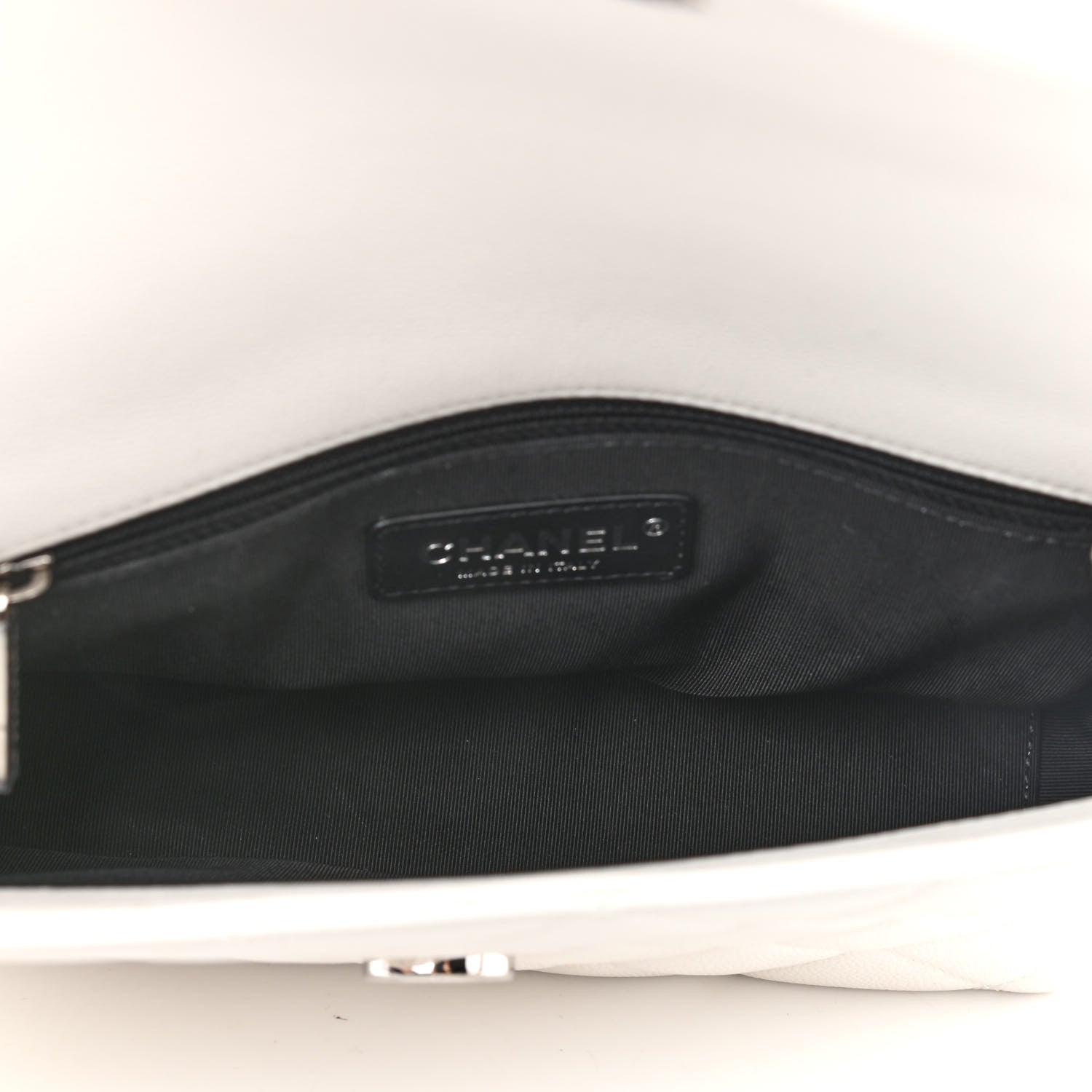 Chanel Caviar Quilted My Everything Flap White Black 5 of 9