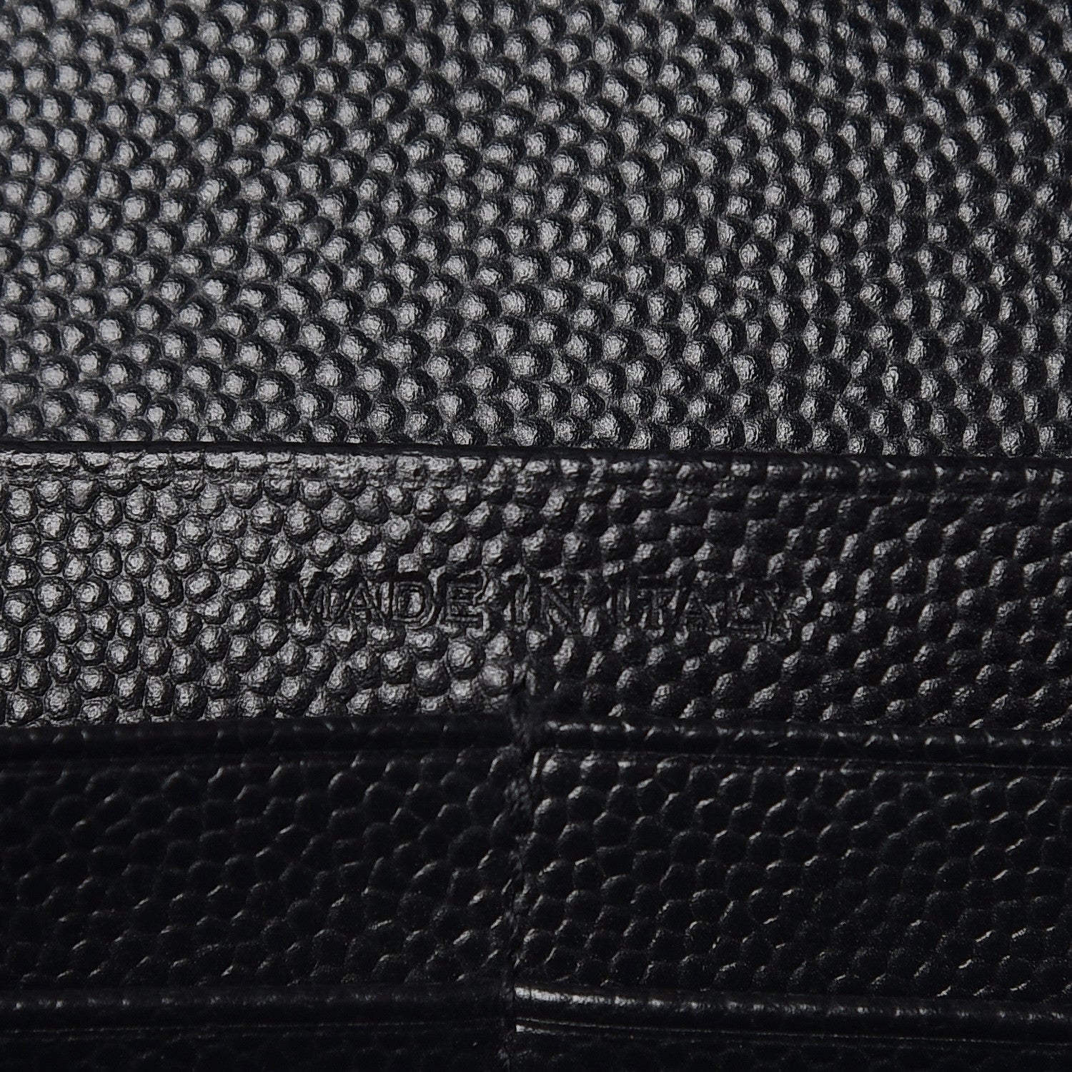 Saint Laurent Grain De Poudre Matelasse Chevron Monogram Chain Wallet Black 6 of 9