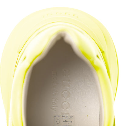 Gucci Calfskin Mens Rhyton Sneakers 9 Yellow Fluo 6 of 9