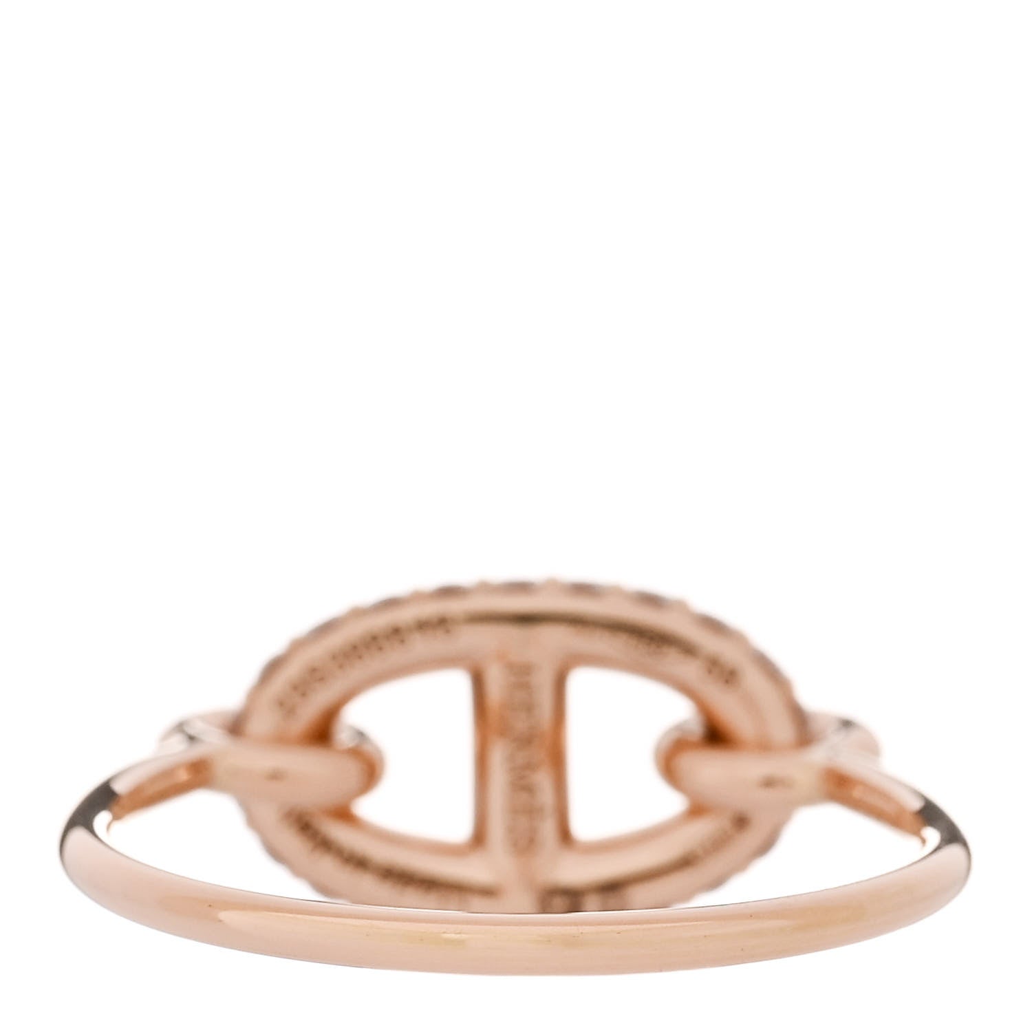 Hermes 18K Rose Gold Diamond Farandole Ring 58 8.25 4 of 6